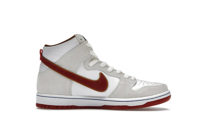 Nike SB Dunk High Sail Bright Crimson