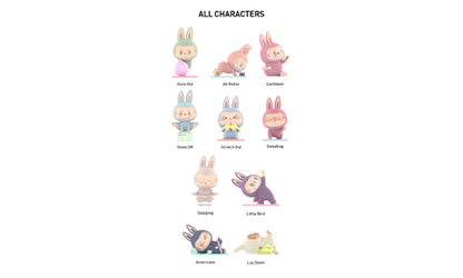 Pop Mart Labubu The Monsters Lazy Yoga Series Figures Sealed Case